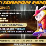 BUKTI PEMENANG HARI INI TANGGAL 16 SEPTEMBER 2024. SIMAS BOLA ADALAH SITUS BETINGAN ONLINE SLOT TERLENGKAP DAN TERPERCAYA